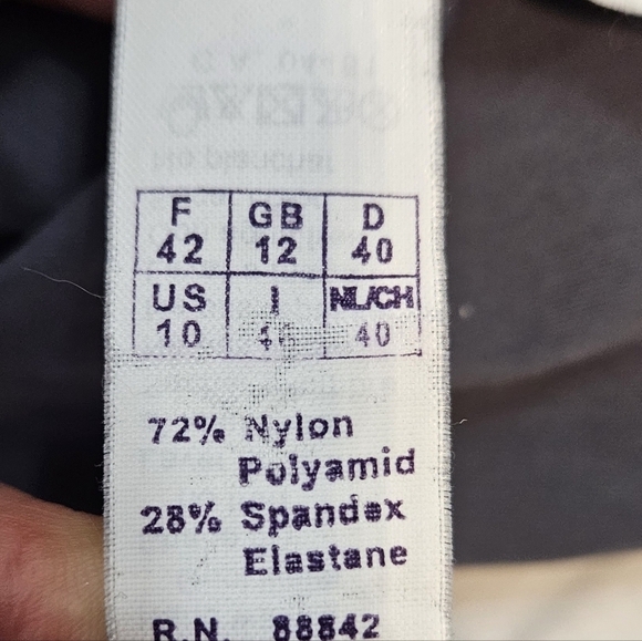 Diva by Rachel Pappo‎ Gray Twist Front One Piece Swimsuit D Cup Size 10 Women's - Picture 7 of 9